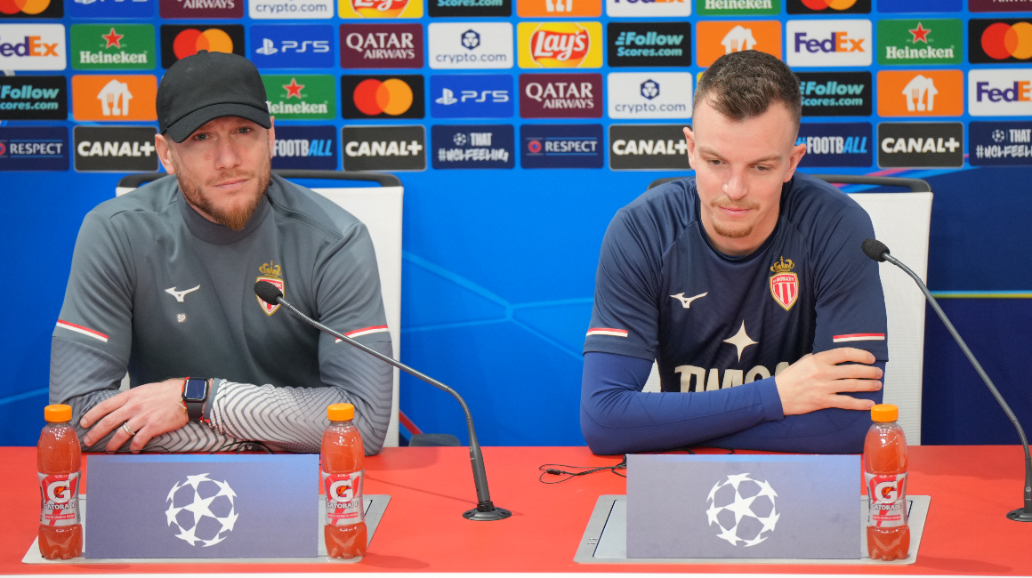 Press conference with S&eacute;bastien Pocognoli and Philipp K&ouml;hn before facing Juventus