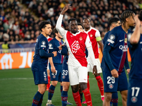 AS Monaco lose the first leg with 10 men against PSG