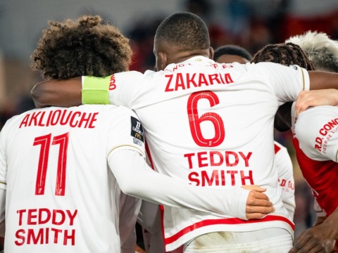 Le groupe de l&rsquo;AS Monaco pour la r&eacute;ception du FC Nantes au Stade Louis-II