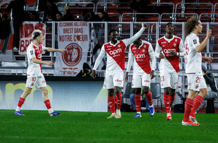 AS Monaco make it five in a row at the Stade Louis-II against Brest!