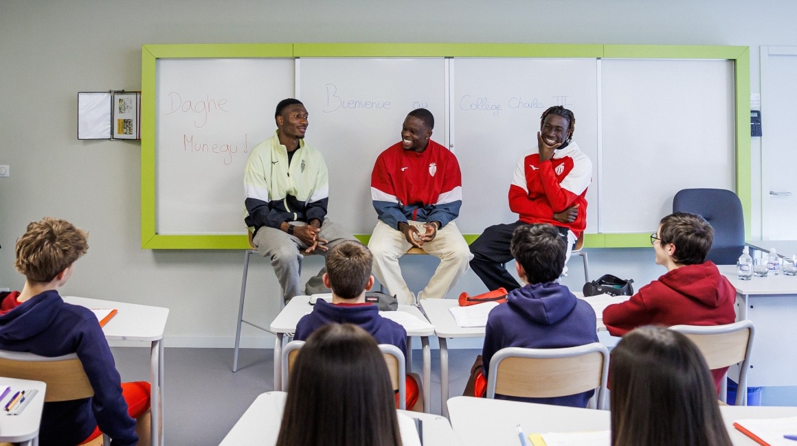 Zakaria, Coulibaly et Bamba &agrave; la rencontre des coll&eacute;giens de Charles III