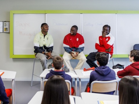 Zakaria, Coulibaly et Bamba &agrave; la rencontre des coll&eacute;giens de Charles III