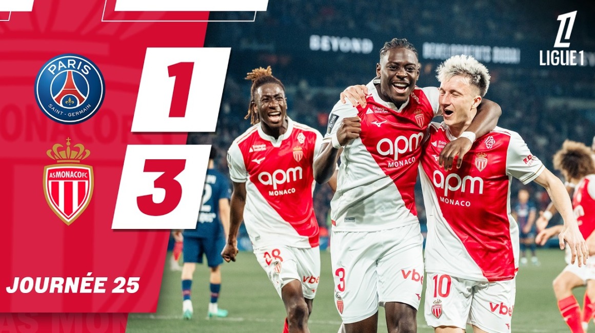 Highlights &ndash; Ligue 1, 25e journ&eacute;e : Paris Saint-Germain 3-1 AS Monaco